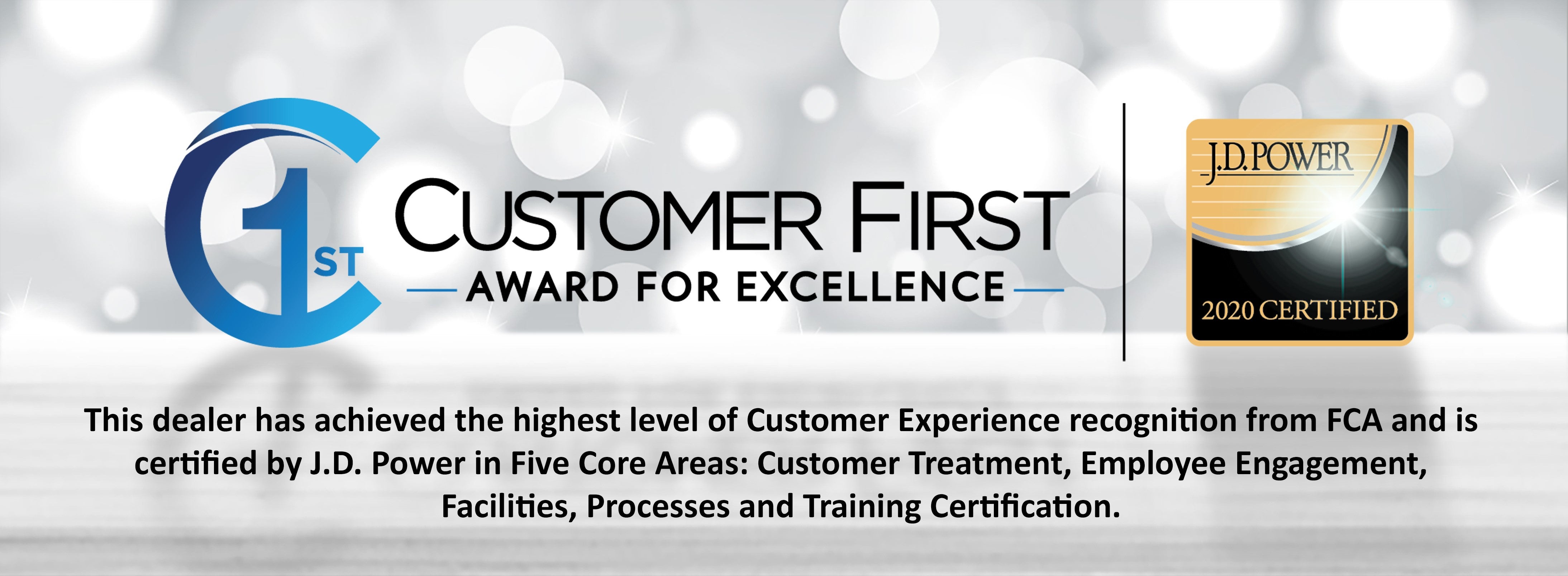 Customer First Award for Excellence for 2019 at V & H Automotive CDJR in Marshfield, WI