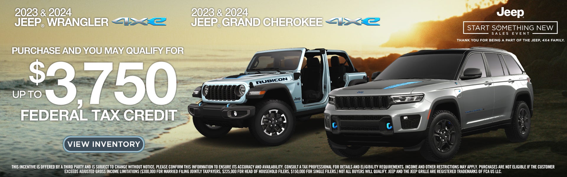 2023 & 24 Jeep Wrangler and Grand Cherokee Federal Tax Cred